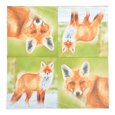 Servilletas de Papel Zorro 33x33cm